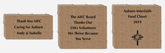 Auburn Interfaith Food Closet Inc Brick Order Form